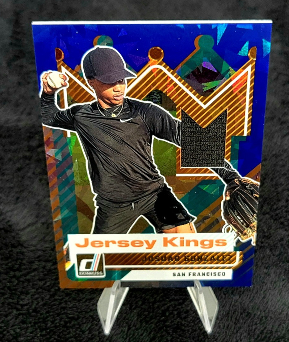 Josuar Gonzalez Jersey Kings Blue Ice Patch RC San Francisco Giants Top Prospect
